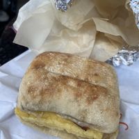 Vegan Bacon Egg and Cheese  at Gregory's Coffee - 7th Ave in New York City