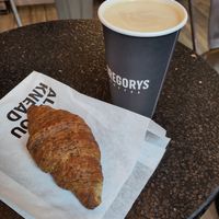 Chia croissant at Gregory's Coffee - 7th Ave in New York City