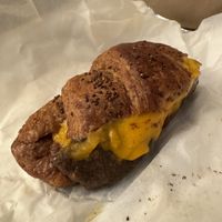 Vegan deluxe croissant   at Gregory's Coffee - 7th Ave in New York City