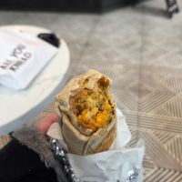 Vegan burrito at Gregory's Coffee - 7th Ave in New York City