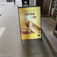 Vegan Burrito at Gregory's Coffee - Madison Ave in New York City