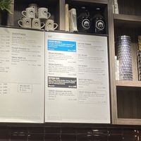 Vegan menu selection at Gregory's Coffee - Madison Ave in New York City