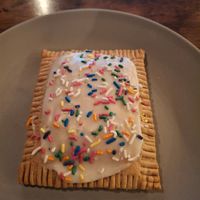 Lemon blueberry poptart #Veganuary at Berry to Bean Coffee House in San Antonio