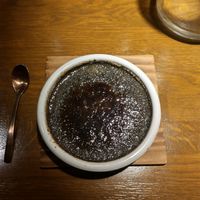 Black sesame crème brulée at Ryukishin - Richelieu in Paris