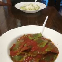Ravioli al pomodoro (vegan) at Pastificio Artigianale di Canneto in Genoa