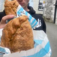  at Sarah's Pasty Shop in Looe