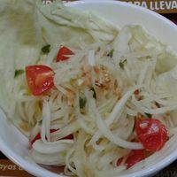Papaya salad  at Thai House in Tijuana