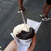 Almond & Dark chocolate at Fruit & Ice Cream Factory in Genoa