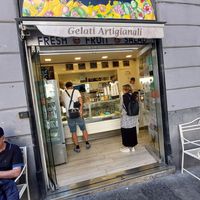 Small ice cream parlor at Fruit & Ice Cream Factory in Genoa
