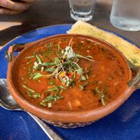Trumpet mushroom menudo, authentic flavor & right amount of spice at Om Sabor in San Francisco