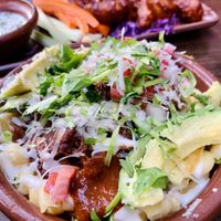 This mac and cheese was really good   at Om Sabor in San Francisco