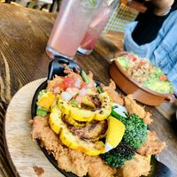 I really enjoyed this fried chix plate  at Om Sabor in San Francisco