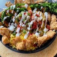 Chickn paella at Om Sabor in San Francisco