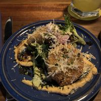 Crab cakes  at Om Sabor in San Francisco