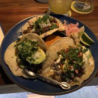 Taco plate  at Om Sabor in San Francisco