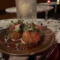 Fried mac and cheese bites! 🤤  at Om Sabor in San Francisco