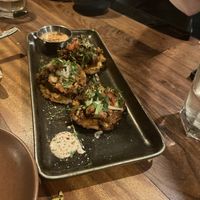 Sweet potato thing  at Om Sabor in San Francisco