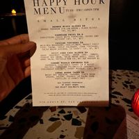 Happy Hour Menu at Om Sabor in San Francisco