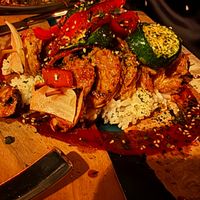 Teriyaki Chicken Skewers at Om Sabor in San Francisco