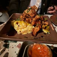 Crispy Mushroom Potato Gratin at Om Sabor in San Francisco