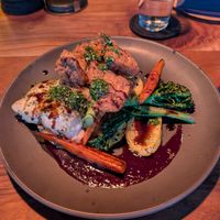 Potato gratin at Om Sabor in San Francisco