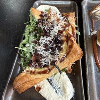 Fig cheese tart  at Om Sabor in San Francisco