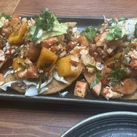 Ceviche tostadas  at Om Sabor in San Francisco