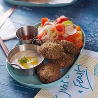 Falafel yummm at Aesop's in Bangkok