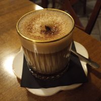 Chai latte with veggie milk at Čajnica in kavarna Dnevna in Nova Gorica