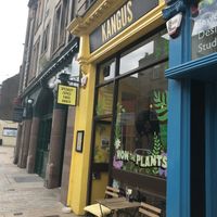 Colourful exterior   at Kangus Coffee in Kirkcaldy