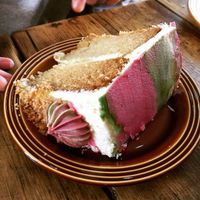 Vegan cake  at Kangus Coffee in Kirkcaldy