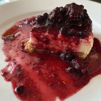 Vegan and gluten free vanilla cheesecake  at The Cosy Club in Leeds
