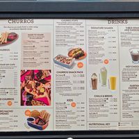 Menu Jan 2026 at San Churro  in Glebe