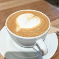 Flat white with almond milk at 7 Campanarios Cafe del Ecuador in Quito