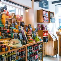 amazing products inside store at LUSH in Stratford-upon-avon