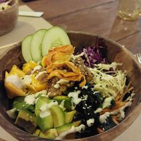 Vegan bowl at Bamboo Cafe in 