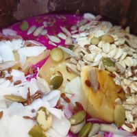 Dragonfruit smoothie bowl at Bamboo Cafe in 