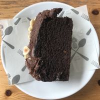 Chocolate and walnut loaf cake! at Urban Reef in Bournemouth