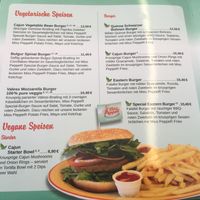 Vegan Menu at Miss PeppeR in Frechen