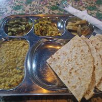 Rotti with vegetable curry at Eastern Lanka in Trincomalee