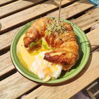 Benedict eggs at Andrea's Brunch in Tarifa