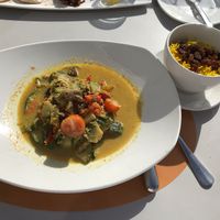 Saffron risotto (made vegan) at Riso Risottoria Del Mundo in Funchal