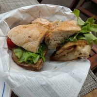 Seitan sandwich at Villa 6 in Sintra