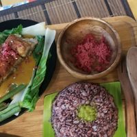 peanut sauce at ELPI Vegan Resto in General Santos