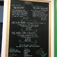 Great menu at Petit Poirot's Vegan Comfort Food in Bridgend
