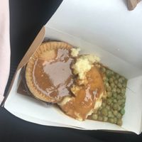 Mushroom pie and mash. £6  at Petit Poirot's Vegan Comfort Food in Bridgend
