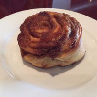 cinnamon bun.  at Ethos Vegan Kitchen in Winter Park