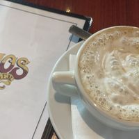 hazelnut latte with soy whip at Ethos Vegan Kitchen in Winter Park