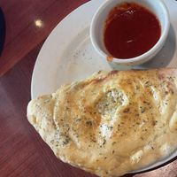 calzone with mozzarella and artichoke hearts at Ethos Vegan Kitchen in Winter Park