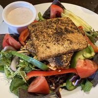 Salad with Tempeh instead of chick’n   at Ethos Vegan Kitchen in Winter Park